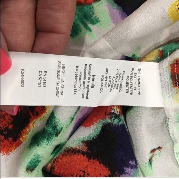 KENSIE sleeveless floral tank top size xs - Picture 6 of 6